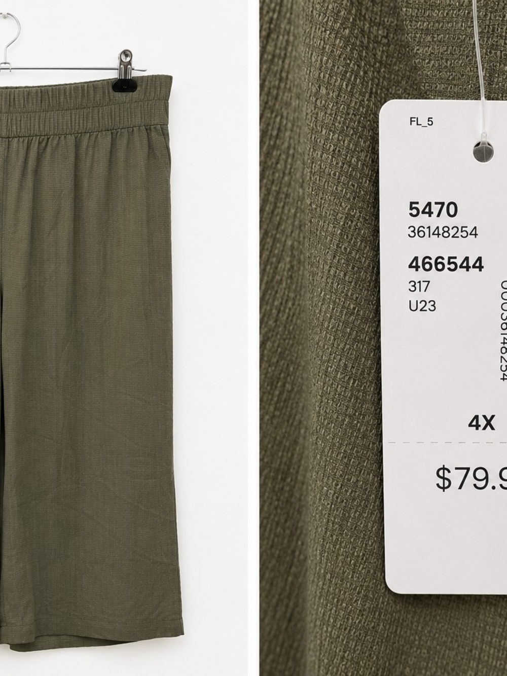 Penningtons Olive Wide-Leg Pants